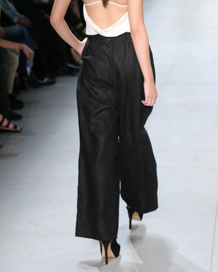 Pleated Linen Pants