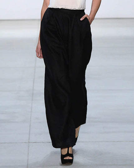 Pleated Linen Pants