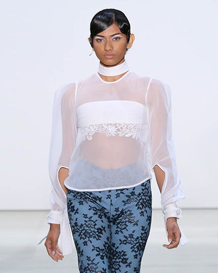 Cut Out Linen Top