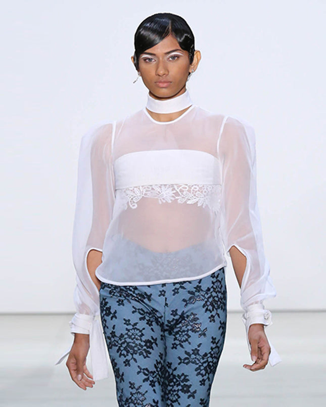 Cut Out Linen Top