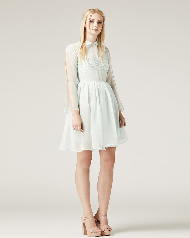 Mint Chiffon Dress