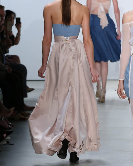 Satin Cutout Skirt